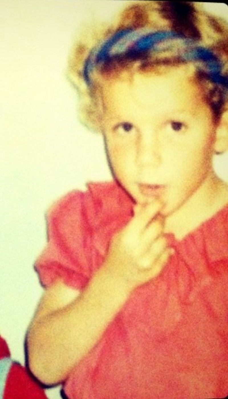 Laura Harris as a child