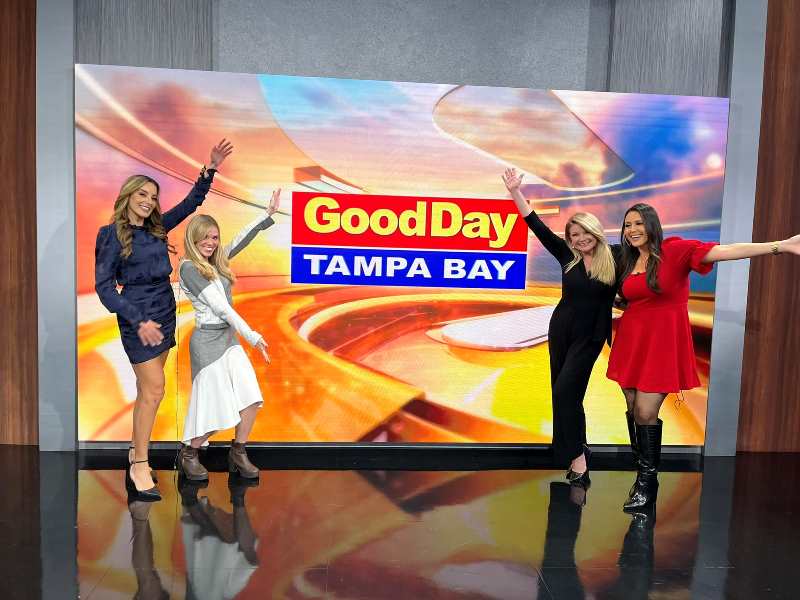 Laura Moody as an anchor at Good Day Tampa Bay with the team