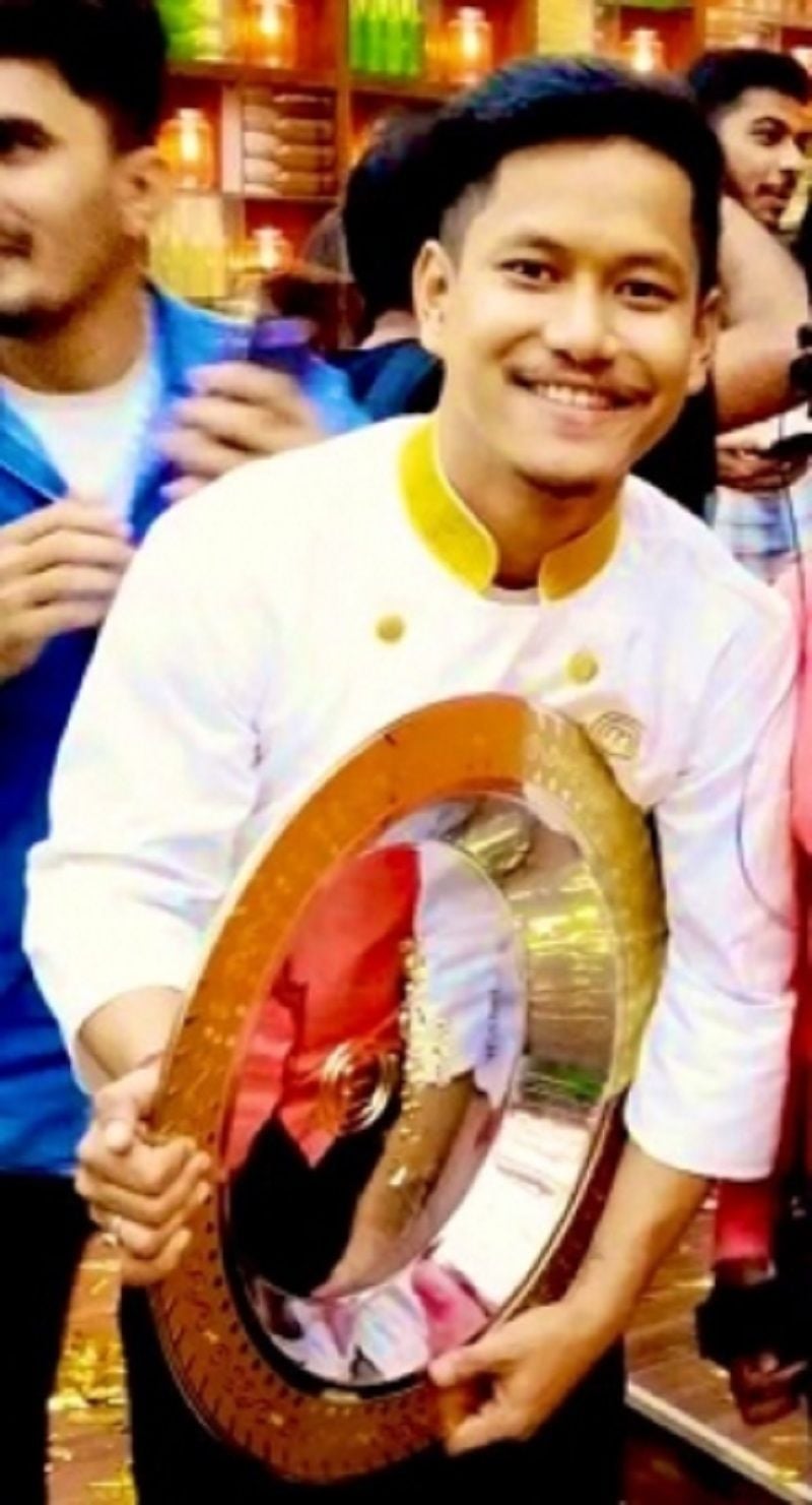 Leaked picture of Nayanjyoti Saikia as the winner of MasterChef India