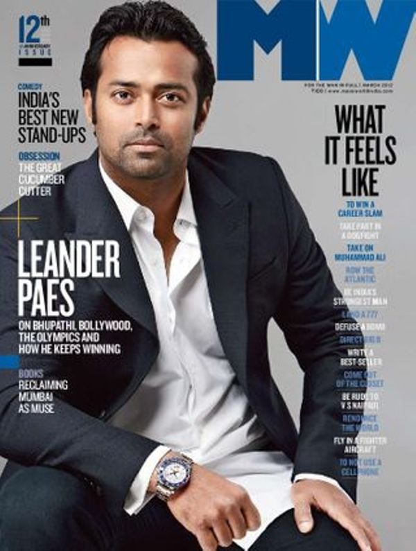 Leander Paes on the cover of a magazine
