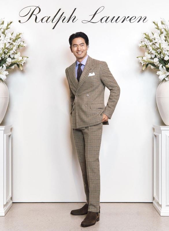 Lee Jin-uk modelling for Ralph Lauren