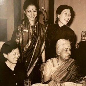 Leela Samson with Rukmini Devi Arundale while touring China