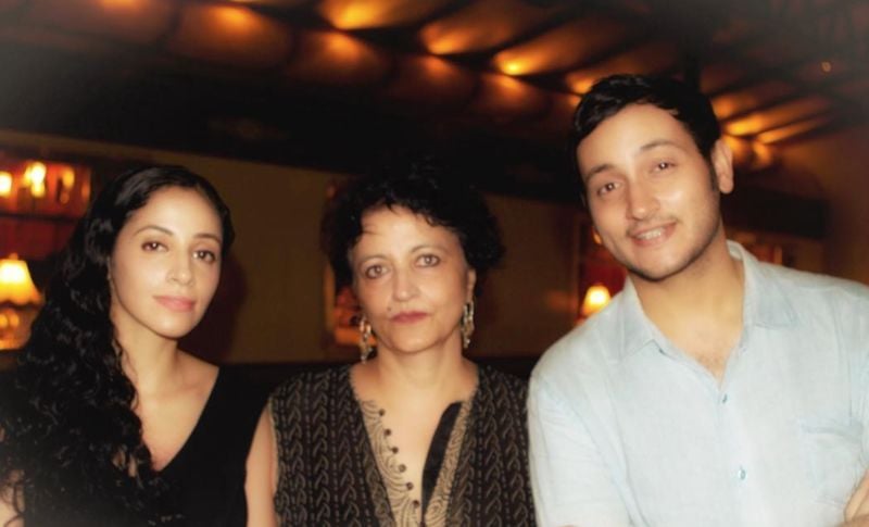 (Left to right) Gayeti Singh, Seema Mustafa, and Agneya Singh