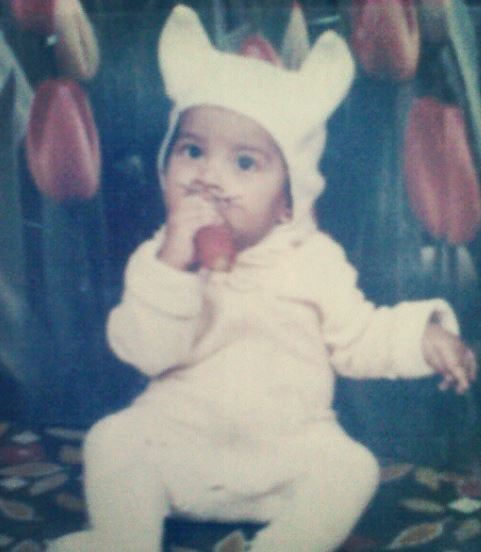 Lekha Jambaulikar in childhood