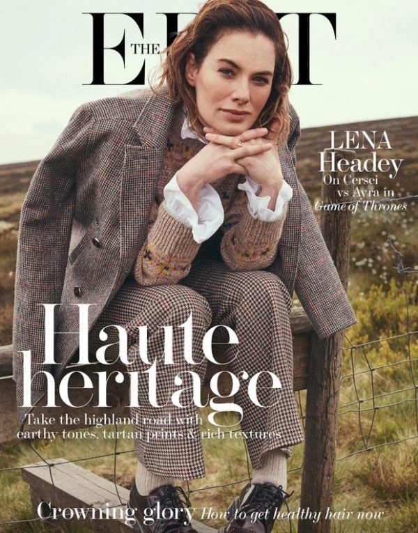 Lena Headey on the cover of The Edit