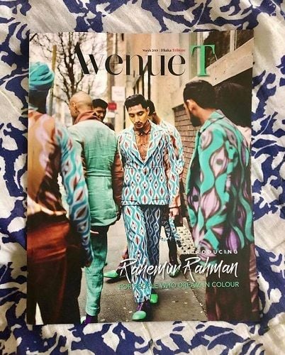 Leo Kalyan featured on the cover page of Avenue T magazine