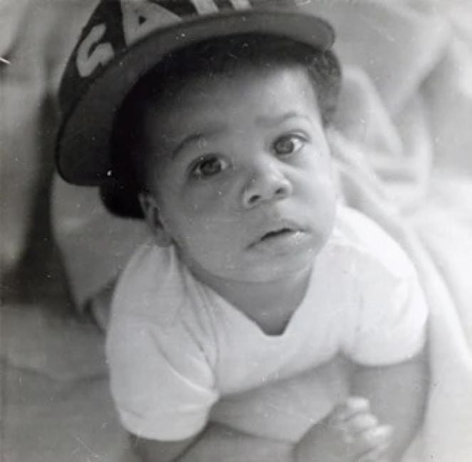 Lester Holt during his childhood
