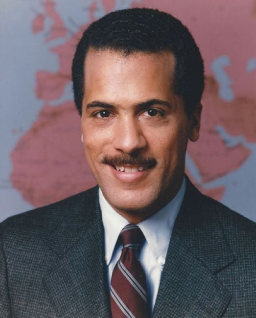 Lester Holt with his moustache