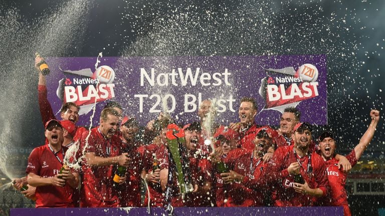 Liam Livingstone after wining NatWest Blast 2015 finals