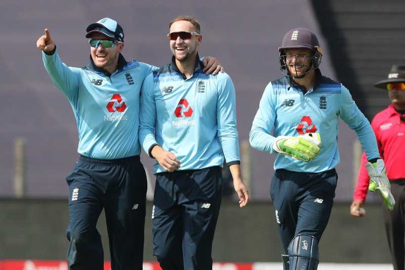 Liam Livingstone with England team
