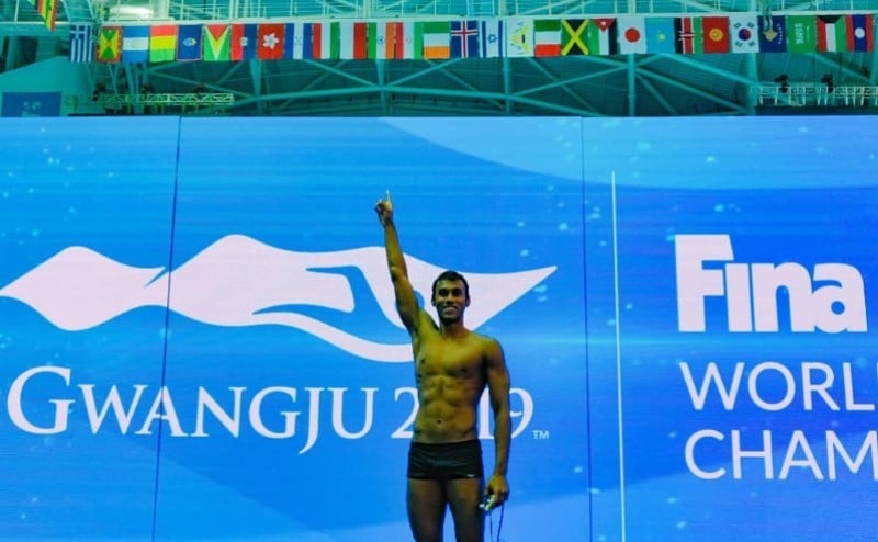 Likith Selvaraj during the 2019 World Championship held in Gwangju