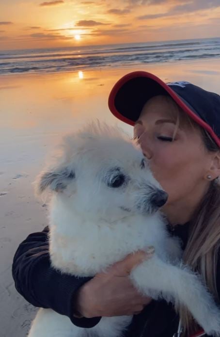 Lilian Garcia with her pet dog