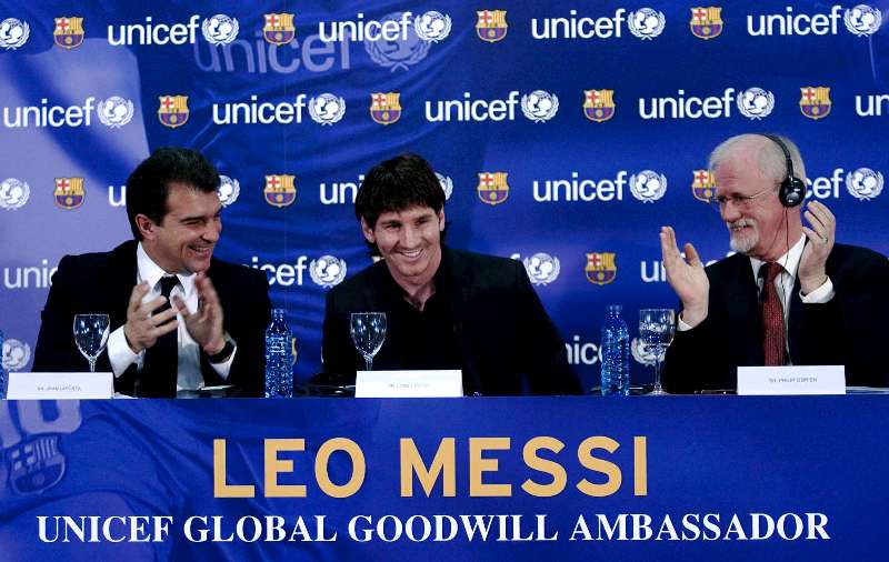 Lionel Messi appointed as the UNICEF Goodwill Ambassador