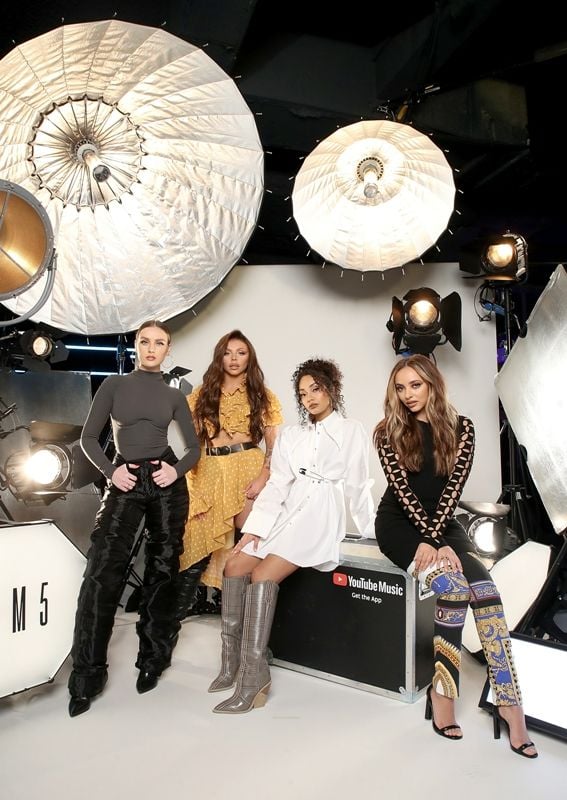 Little Mix during the making of 