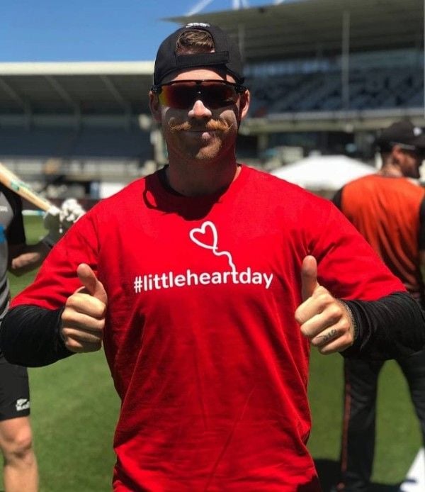 Lockie Ferguson during the campaign for spreading awareness about health problems