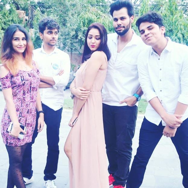 Love Kataria (second from left) during his early YouTube days