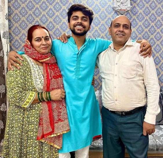 Love Kataria with his parents