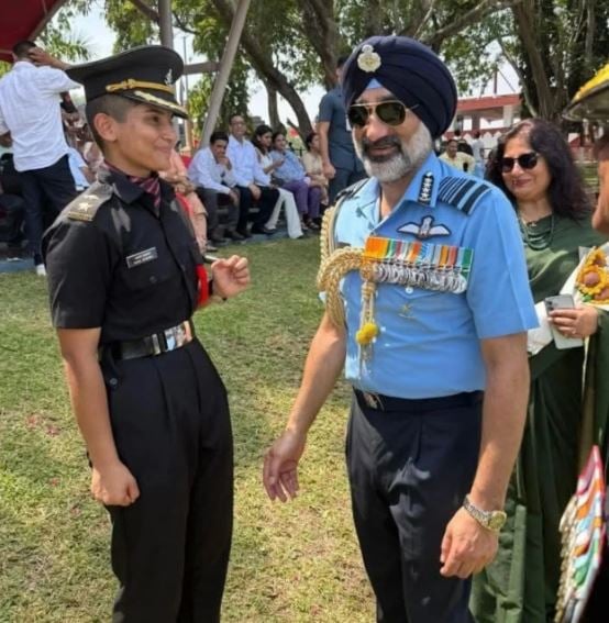 Lt. Parul Dhadwal during her commissioning parade