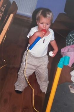 Luca Bish when he was a child