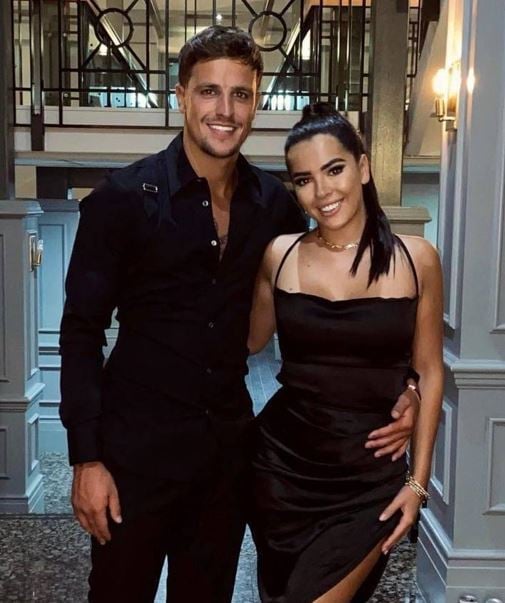 Luca Bish with Gemma Owen (right)