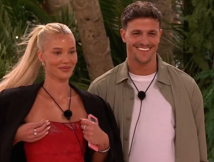 Luca Bish with Grace Jackson (left)