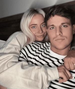 Luca Bish with Saffron Barker (left)