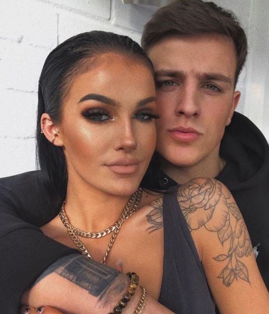 Luca Bish with Sophie Lloyd (left)