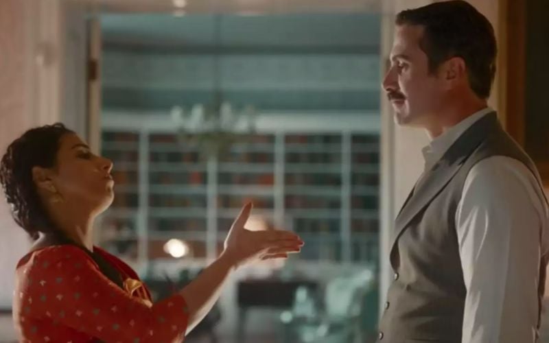 Luca Calvani and Indian actress Vidya Balan in a still from the Hindi biographical drama film titled 