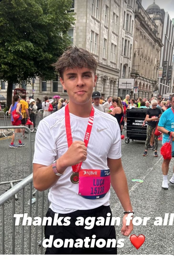 Luca Toolan during a marathon race