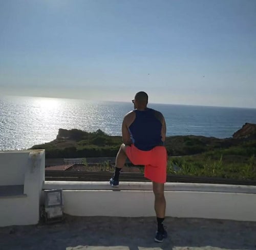 Luís Gonçalves during his vacation