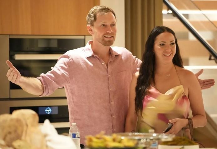 Luke Broderick with Kristen Doute in the television show The Valley