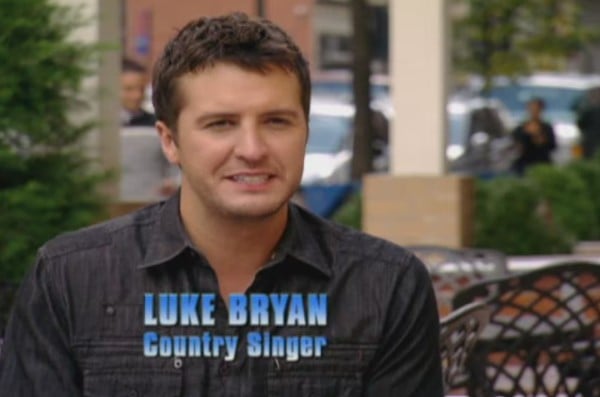 Luke Bryan in a still from the television show Celebrity Apprentice