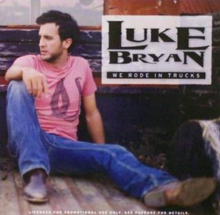 Luke Bryan on the poster of the song We Rode in Trucks