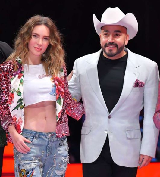 Lupillo Rivera with Belinda (left)