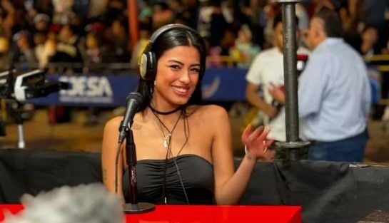 Luz Tito at the National School Festival at San Salvador de Jujuy