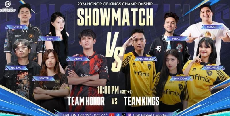 Lydia Onic (wearing yellow, left) on the poster of 