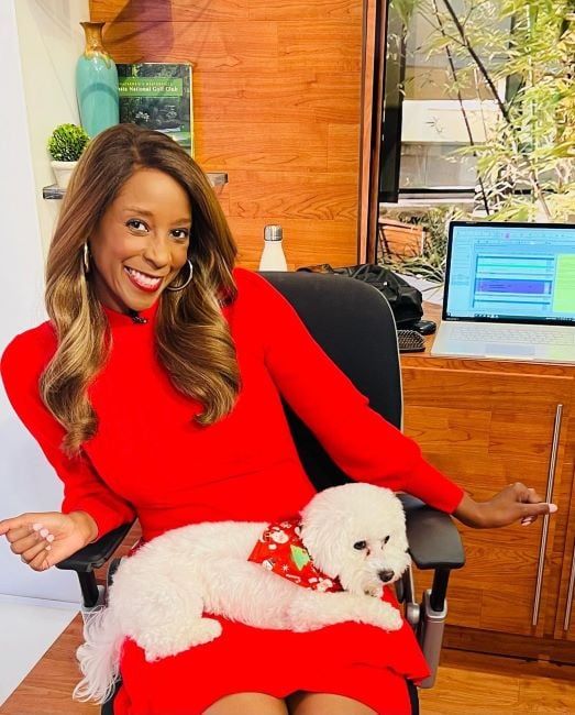 Lynette Charles with her dog Blaze