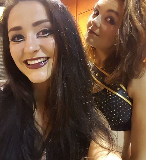 Lyra Valkyria with Katey Harvey (right)