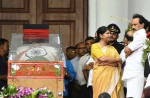 M. K. Stalin After His Father