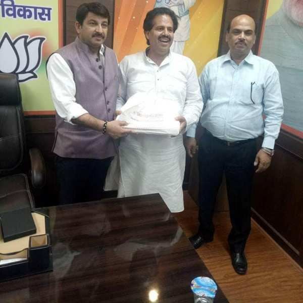 MP Manoj Tiwari appointed Bharat Sharma as the Vice President of Delhi State Sanskriti Prakoshth