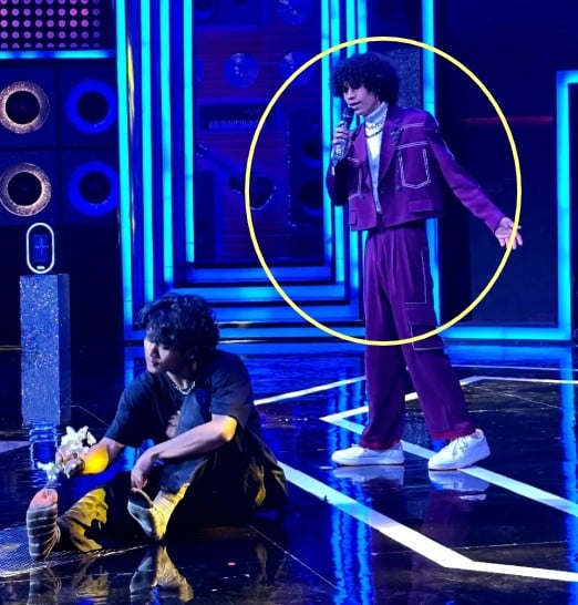 Maan Panu performing in the music reality show I-Popstar (2025)