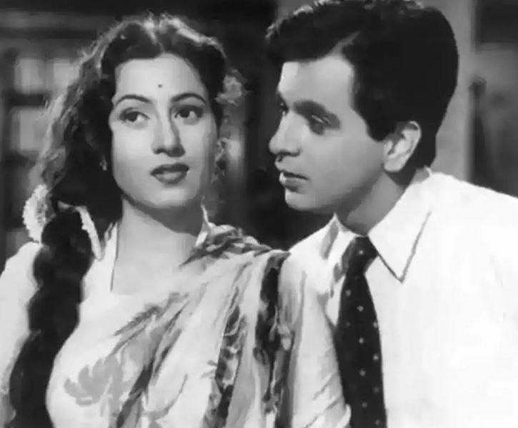 Madhubala and Dilip Kumar in the film 