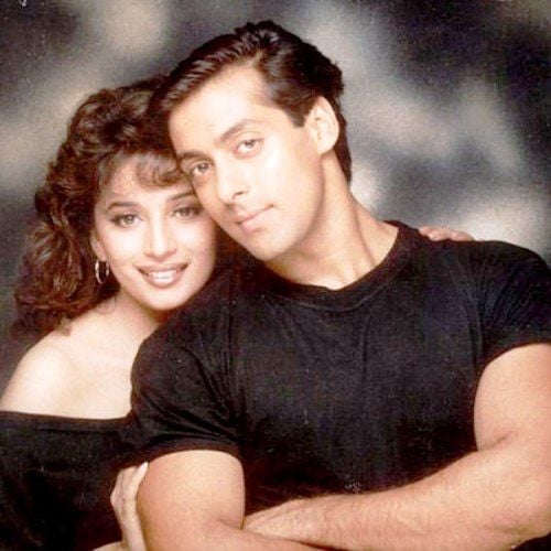 Madhuri Dixit and Salman Khan in Hum Aapke Hain Koun