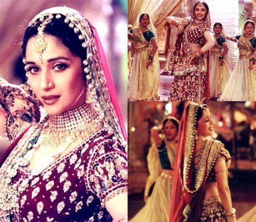 Madhuri Dixit in the song Kahe Ched Ched Mohe