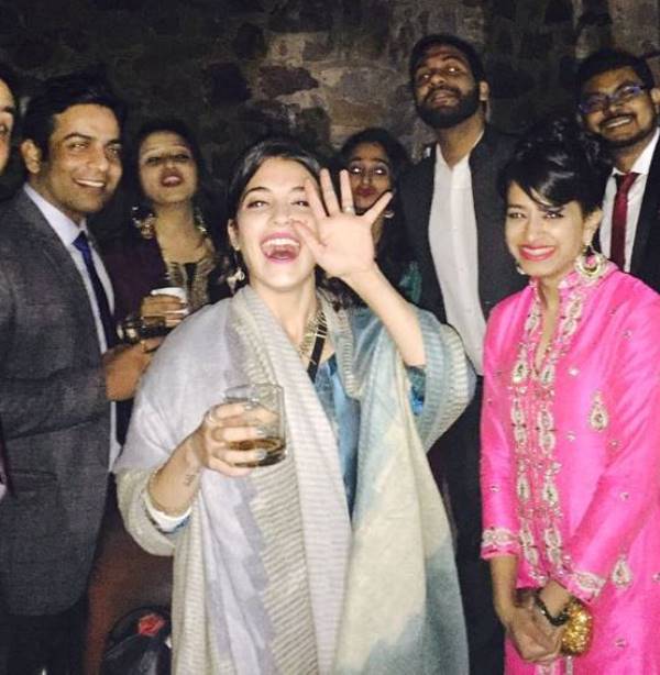 Madhyama Segal drinking alcohol