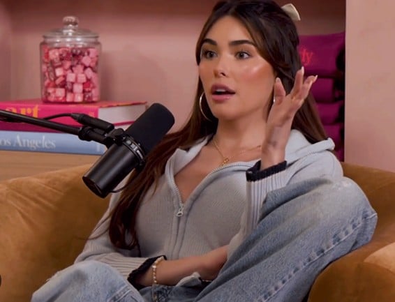 Madison Beer while talking about her mental health problems in media