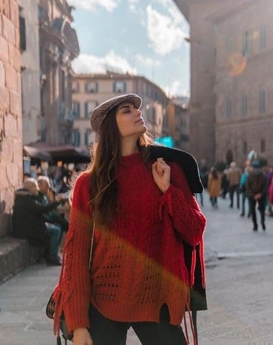 Magalí Benejam during her vacation