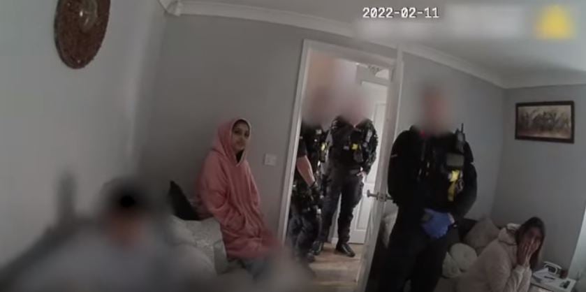 Mahek Bukhari at her home when Police approached her family in the morning after the murder