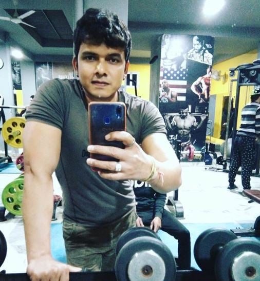 Mahesh Pandey after his workout session
