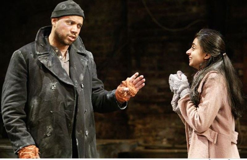 Mahira during a play